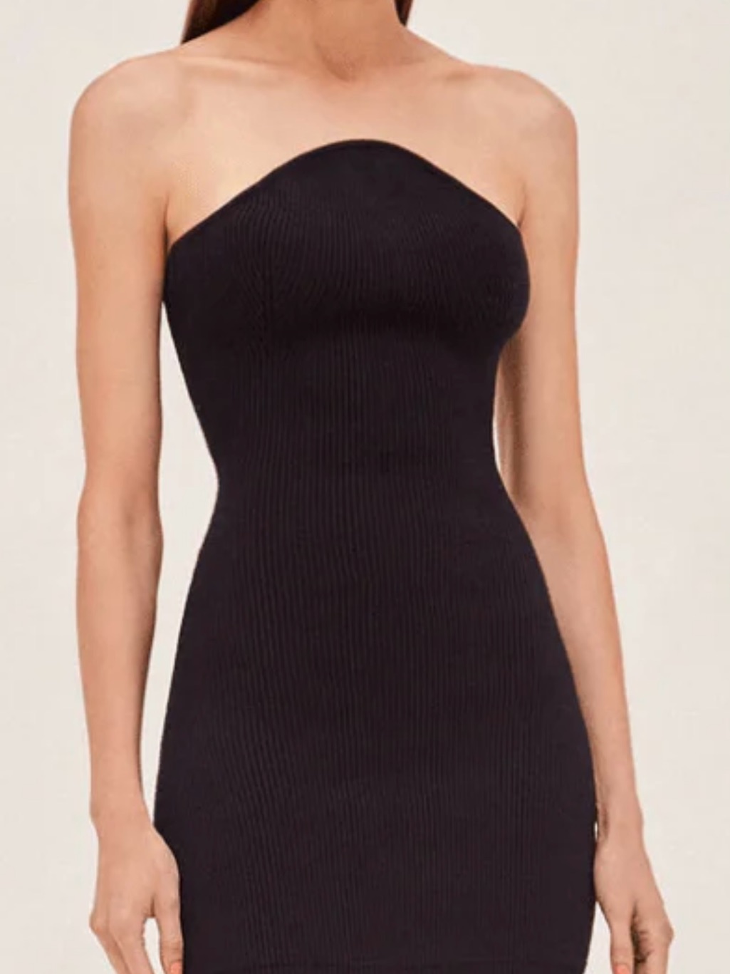 Alexis Giasa Ribbed Bodycon Dress - Black